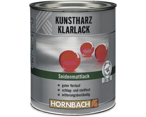 Vernis pour résine synthétique HORNBACH mat satiné 375 ml Boîte de vernis transparent en résine synthétique