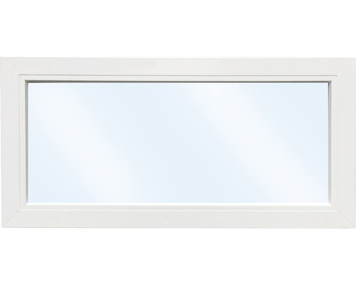 Kunststofffenster Festverglasung ARON Basic weiß 900x400 mm (nicht öffenbar)