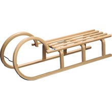 Luge en bois avec patins
