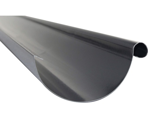 Gouttière PRECIT acier semi-circulaire gris anthracite RAL 7016 DN 125 mm 3000 mm Gouttière PRECIT acier semi-circulaire gris anthracite RAL 7016 DN 125 mm 3000 mm