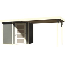 Abri de jardin avec auvent pour outils et meubles de jardin