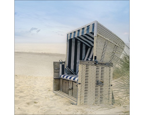 Tableau en verre Beach Chair 20x20 cm