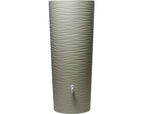 Récupérateur d''eau de pluie avec robinet et motif ondulé