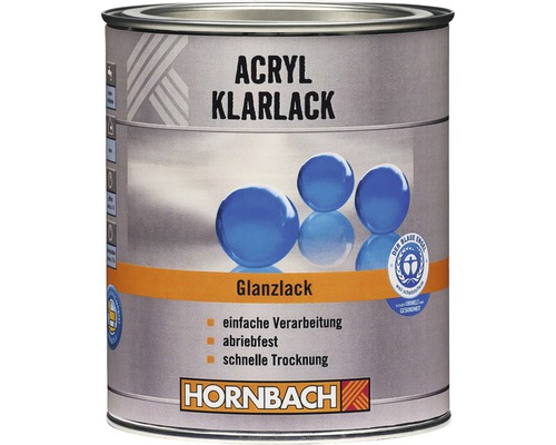 Vernis acrylique HORNBACH brillant 750 ml Boîte de vernis acrylique transparent brillant