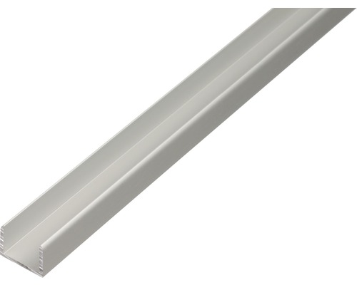 Profilé en U alu argent anodisé 19,9x15x2 mm, 2 m