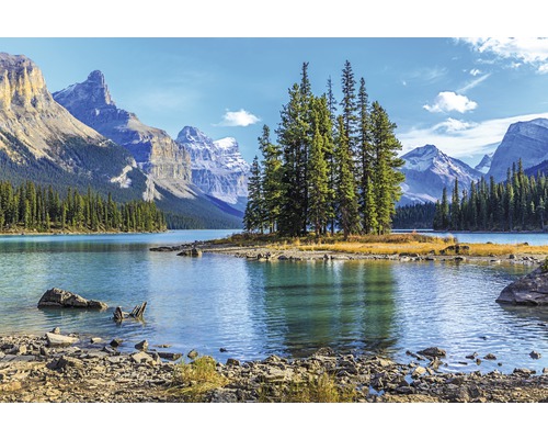 Fototapete Vlies 18384 Spirit Island in Maligne Lake 7-tlg. 350 x 260 cm