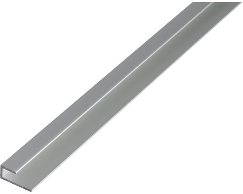 Profilé de finition des bords alu argent anodisé 20x9x1,5 mm, 1 m