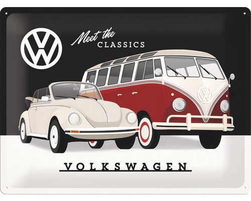 Plaque en tôle VW Classics 30x40 cm