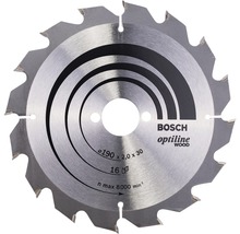Kreissägeblatt Optiline Wood Bosch 190x30mm 16Z