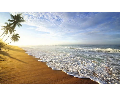 Papier peint panoramique intissé 18400 Palm Beach Sri Lanka 7 pces 350 x 260 cm Paysage de plage avec des palmiers et des vagues