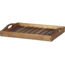 Plateau en bois avec poignées