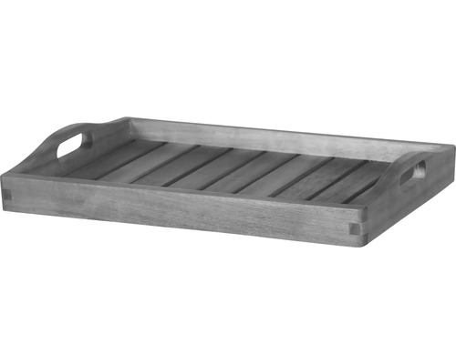 Plateau en bois avec poignées