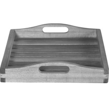 Plateau en bois avec poignées