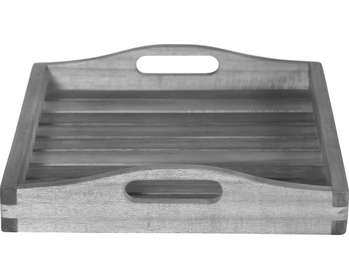 Plateau en bois avec poignées