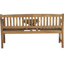 Gartenbank aus Holz mit integriertem Klapptisch