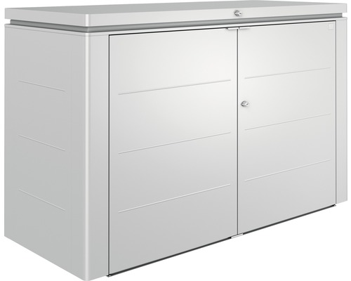 HighBoard Biohort T. 200, 200x84x127cm argent-métallique Abri de jardin métallique avec double porte