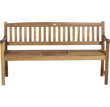 Holzgartenbank mit Armlehnen