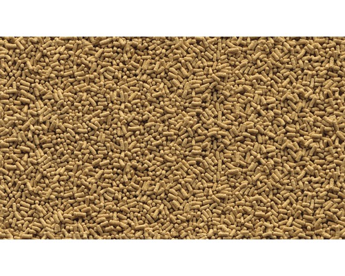 Nahaufnahme von Fischfutterpellets