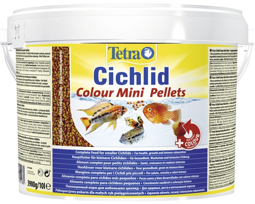 Nourriture pellets Tetra Cichlid Colour Mini 10 l