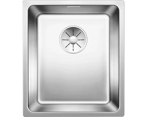 Évier en acier inoxydable avec panier filtrant