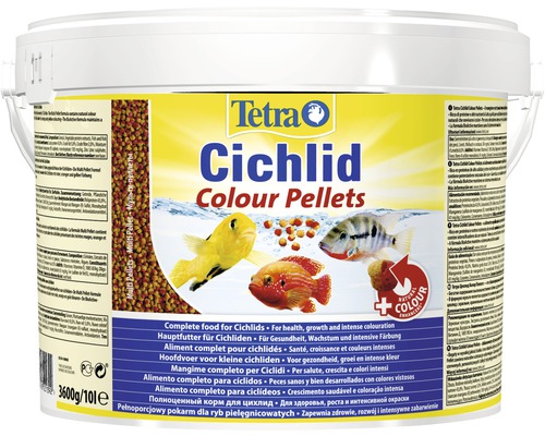 Nourriture pellets Tetra Cichlid Colour 10 l-0
