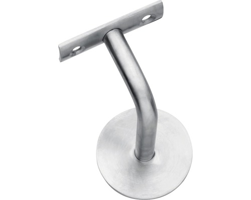 Support de main courante acier inoxydable brossé rond carré coudé avec vis à double filetage Support de main courante acier inoxydable brossé rond carré coudé avec vis à double filetage