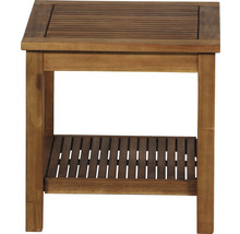 Tabouret en bois avec espace de rangement