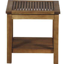 Banc en bois avec espace de rangement