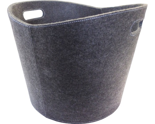 Panier à bois feutre gris Panier à bois feutre gris