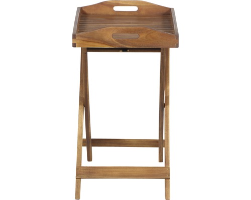 Tablette en bois avec support pliable