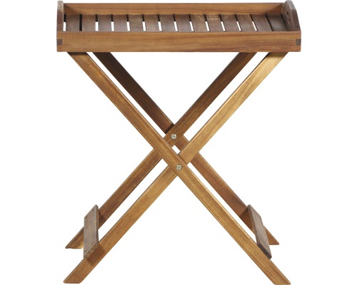 Table plateau en bois avec pieds pliants