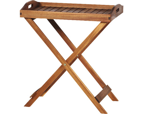 Tablette pliable en bois d''acacia