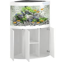 Kit complet d'aquarium JUWEL Trigon 190 SBX avec éclairage LED, filtre, chauffage et meuble bas blanc-thumb-2