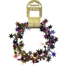 Guirlande de lametta avec étoiles, 2,70 mètres