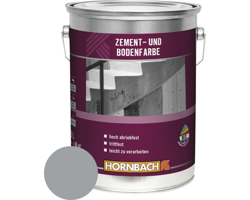 Peinture pour ciment et sol HORNBACH RAL 7001 gris argent 5 l