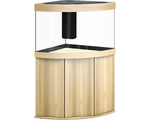Eckaquarium mit Unterschrank
