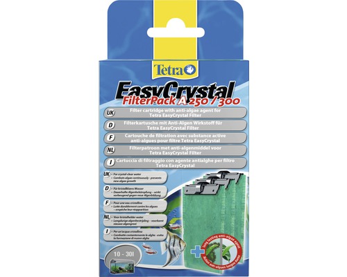 Filtermedium Tetra EasyCrystal FilterPack A 250/300 3 Stück Tetra EasyCrystal FilterPack A 250/300 Filterkartusche mit Anti-Algen Wirkstoff für Tetra EasyCrystal Filter
