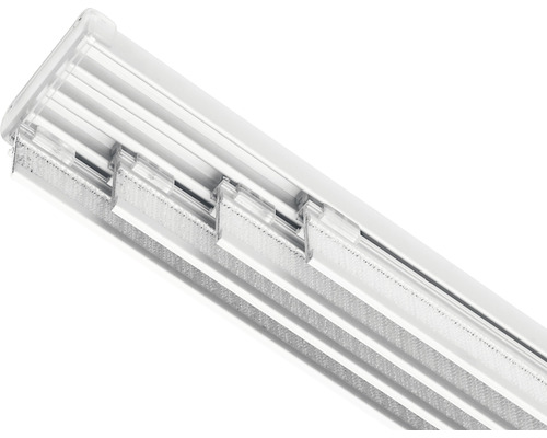 Rail de rideau en plastique avec chariots