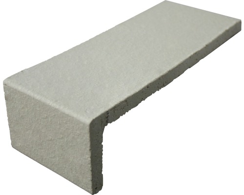 Listel d'angle gris blanc 17.7x7.1 cm Listel d'angle gris blanc 17.7x7.1 cm