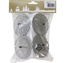 Paquet de quatre bougeoirs pour compositions de l''Avent