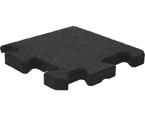 Schwarze Gummiformmatte mit Puzzleverbindung