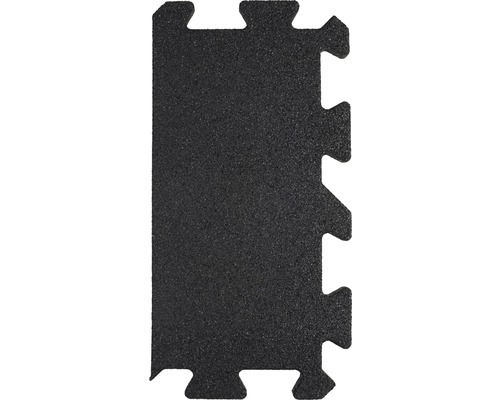 Dalle de protection anti-chute puzzle bord 26,7x50x2,5 cm noir Tapis de sol emboîtable en mousse avec pièces de puzzle