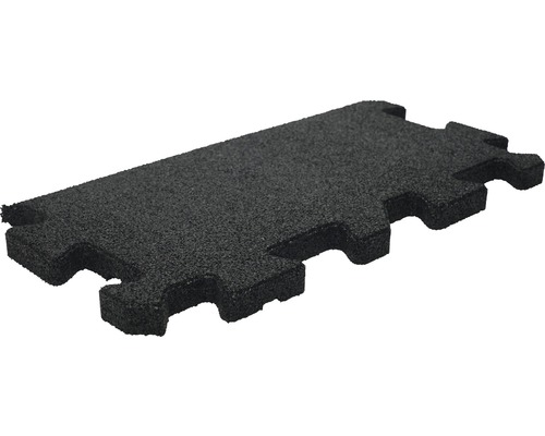Schwarze Gummimatte mit Puzzleverbindung für Bodenbeläge