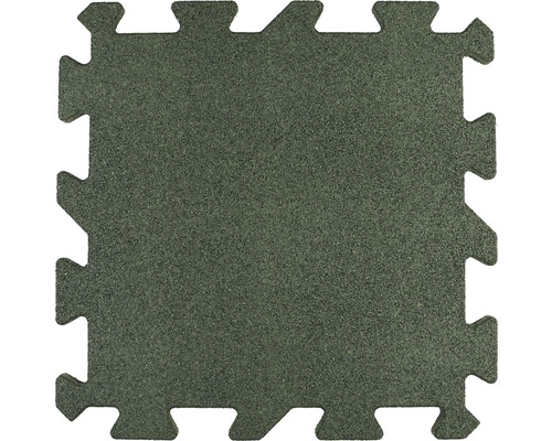 Dalle de protection anti-chute puzzle pièce intermédiaire 53,4x50x2,5 cm vert