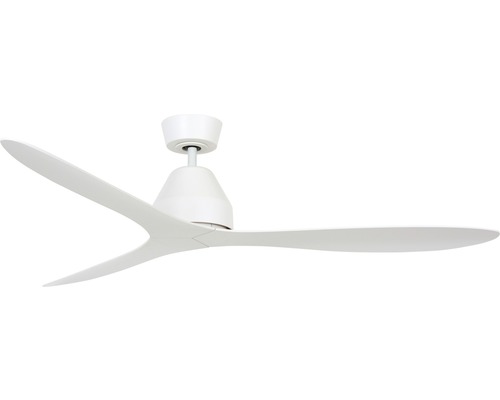 Ventilateur de plafond blanc Lucci air Whitehaven Ø 142 cm avec télécommande, fonction été + hiver Ventilateur de plafond à trois pales