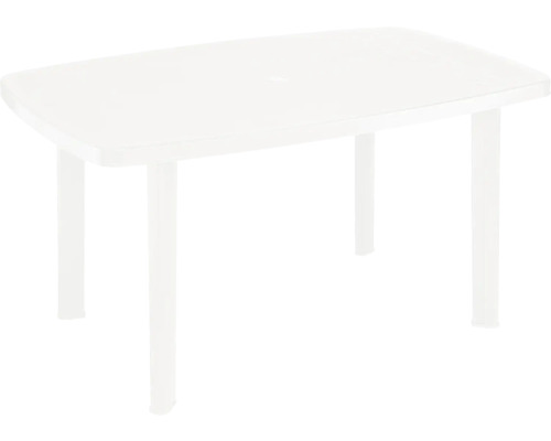 Table de jardin Fun Star Faro plastique 90x140x72 cm, blanc