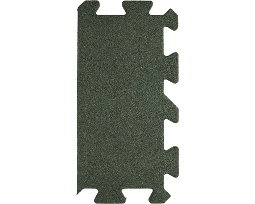 Dalle de protection anti-chute puzzle bord 26,7x50x2,5 cm vert Tapis puzzle individuel en caoutchouc vert