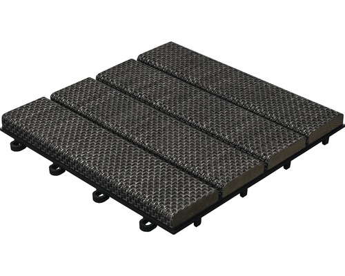 Carrelage en plastique florco tex, 30x30 cm, anthracite