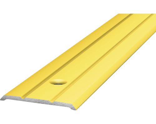 Barre de seuil aluminium doré perforé 25 x 2700 mm