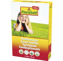 Semences de gazon avec enveloppe pour gazon familial FloraSelf Select, 1,2 kg 50 m²-thumb-0